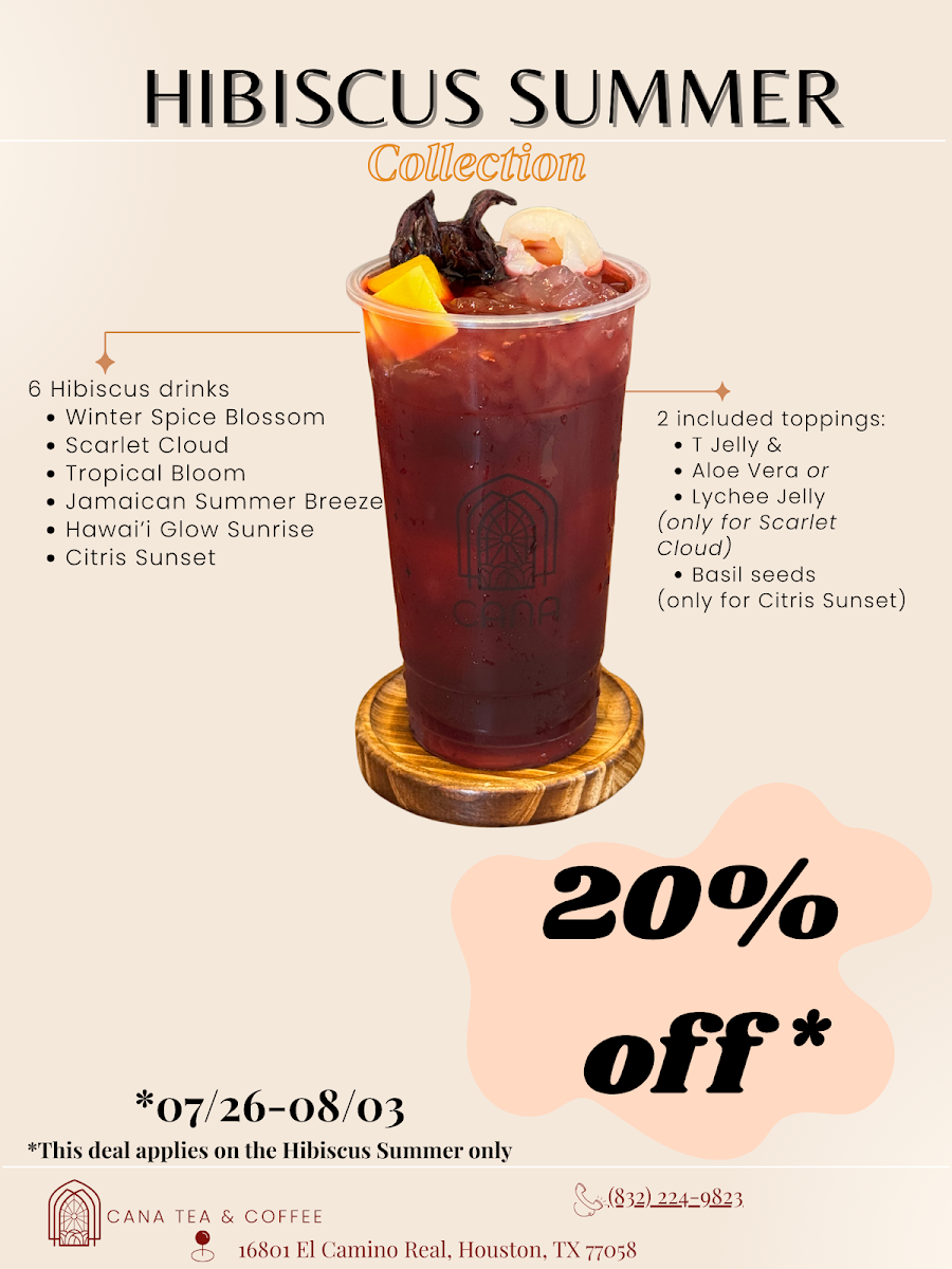 CANA Tea & Coffee Menu - Image 4